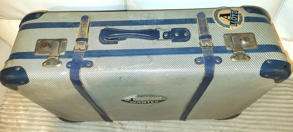 Maleta Antigua/Vintage con Etiqueta Norddeutscher Lloyd Bremen 70 x 50 x 20 cm Foto 2 de 4