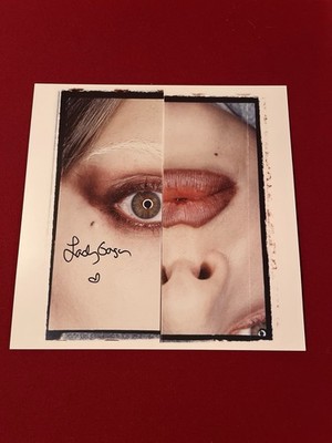 Autographed Lady Gaga Mayhem Vinyl Alternate Cover w Signed Art
