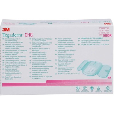 TEGADERM CHG I.V. Fixierverb.7x8,5 cm 1660R 25 St PZN 05879209