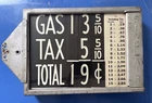 Vintage SINCLAIR Gas Station Double Sided Gas Pump Price Metal Sign w/Bracket