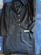 John Meyer 2pc suit: blazer and skirt