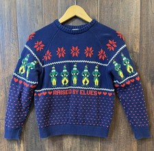 Hanna Andersson Kids Navy Fair Isle Warner Bros Elf Sweater 10 140cm SOLD OUT