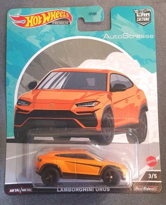 HOT WHEELS DIECAST AutoStrasse Lamborghini URUS Car Culture Real Riders Premium