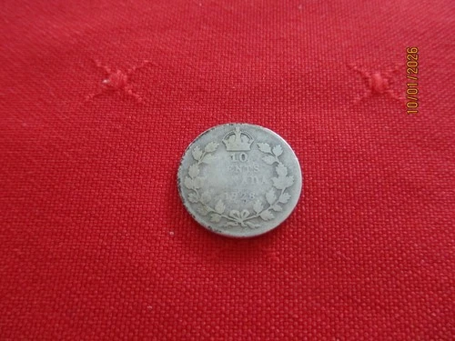 1928 - Silver dime from Canada - Circulated - AG  Condition