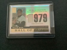 2004 Topps Tribute Hall of Fame - Tribute Relic Willie Mays #TR-WM5 979 NM