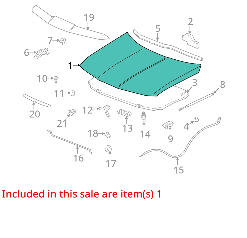 CAPOTA SATURN VUE 2002-2005 15293413 - NUEVO OEM 15293413 Foto 2 de 3