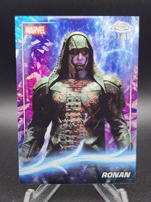 2025 Topps Chrome Marvel Studios Ronan /49 Speckle Refractor #46