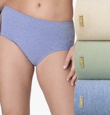 BALI Women  s Size 2XL / 9 3-Pair Hipster Underwear Panties Cotton Blend DFLEP3
