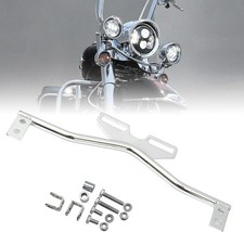 Motorcycle Light Bracket Bar Driving Spot Fog Passing Turn Signal Light Chrome