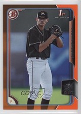2015 Bowman Draft Orange 25/25 Justin Jacome #162 2f9