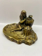 MARCEL BING (1875-1920) Superb Empty Inkwell Bronze Pocket - ART NOUVEAU