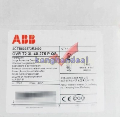 1PC New ABB 2CTB803873R2400 OVR T2 3L 40-275 P QS Breaker