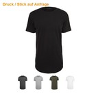 NEU - Build Your Brand - Shaped Long Tee - Herren Rundhals T-Shirt - lang