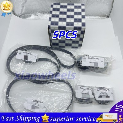 5pcs Drive Belt Replacement Kit fit for Maserati Ghibli Levante Quattroporte