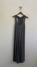 Calme by Johnny Was Gray Racer Back Knit Maxi Dress Size LargeMinimalist