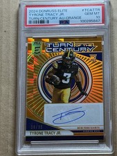 TYRONE TRACY Jr 2024 Donruss Elite Turn of the Centruy Auto Rookie /99 PSA 10 RC
