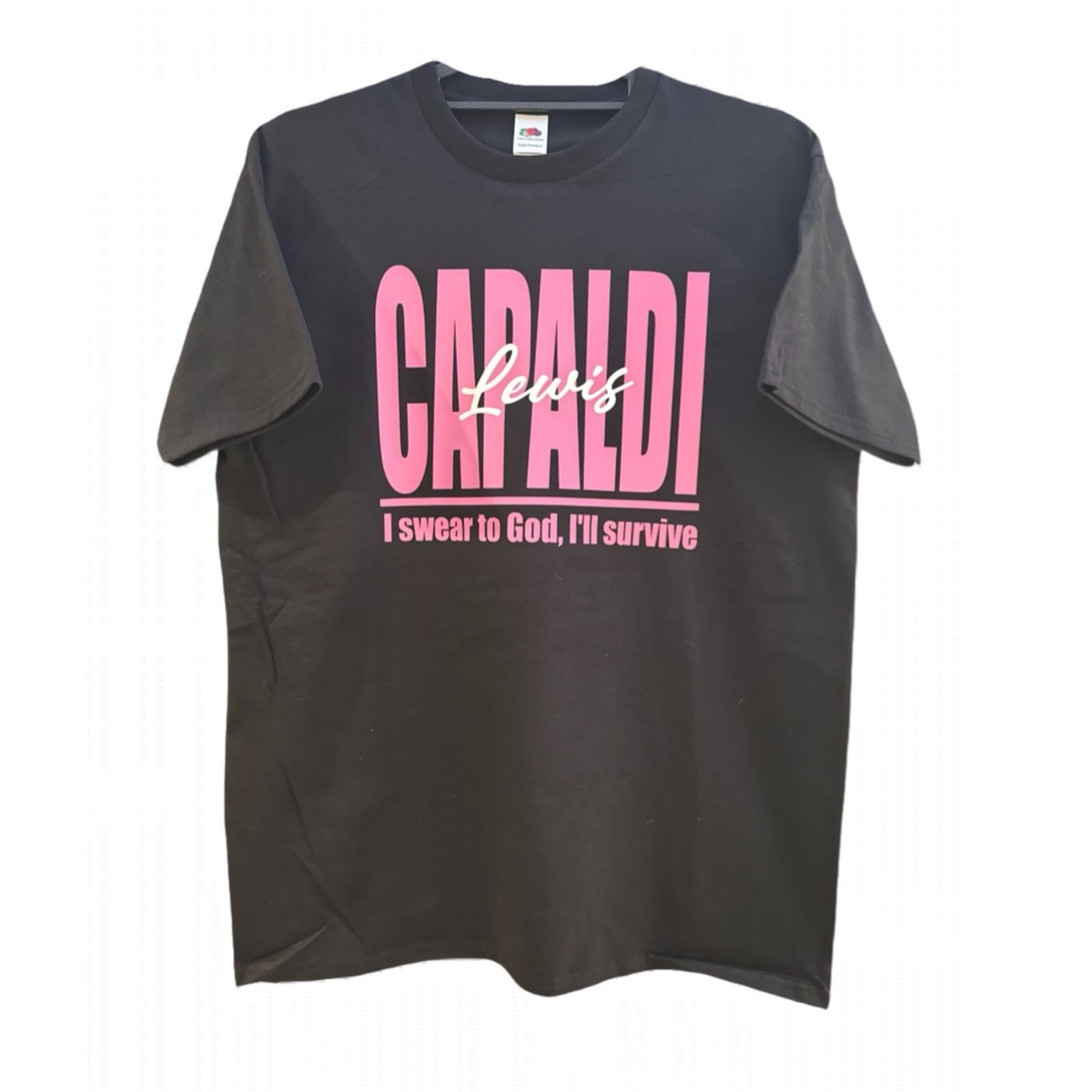 T-shirt Lewis Capaldi « Survive » Tour Lyric - Unisexe Oversize Blanc