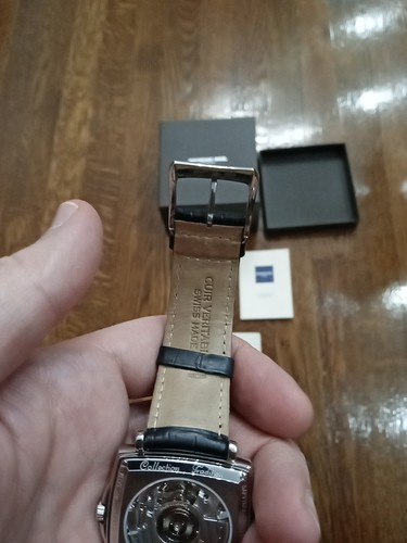Raymond Weil Tradition Automatic, Square, White Dial / Blue Second, Swiss made - Picture 10 of 18