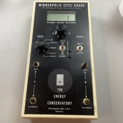 Minneapolis Gauge Pressure and Fan Flow Gauge DG-3 (TESTED WORKING) (2852)