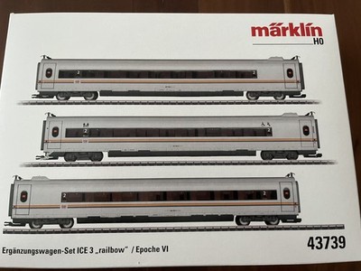 Märklin 43739 Ergänzugnswagen-Set ICE 3 ''railbow'', Epoche VI, neu, OVP