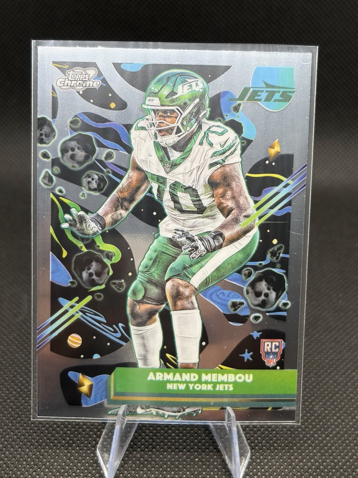 Topps 2025 Topps Chrome Cosmic Armand Membou New York Jets Rookie #177 