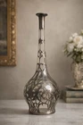 Reed & Barton Silver Overlay Iris Perfume Bottle 11” Art Nouveau About To Scrap!