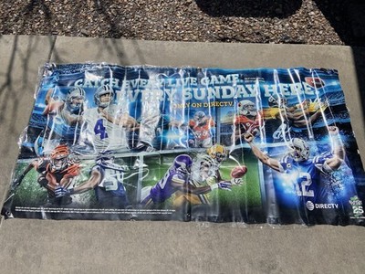 NFL Sunday Ticket 25th anniversary Direct TV Vinyl Banner cowboys Dak Prescott 