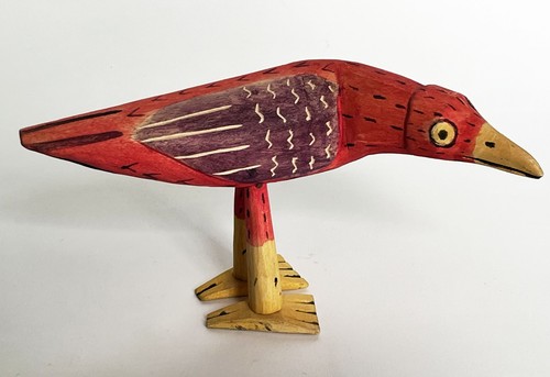 MEXICAN OAXACAN CARVED WOOD BIRD ALEBRIJE ANIMAL MANUEL JIMENEZ RAMIREZ STYLE
