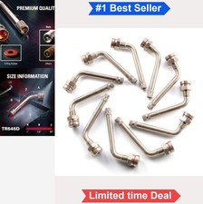 Truck Tire Valve Stem Metal Clamp-in 60 Degree Bent Tubeless Brass 10pc 200psi Truck Tire Valve Stem Metal Clamp-in 60 Degree Bent Tubeless Brass 10pc 200psi