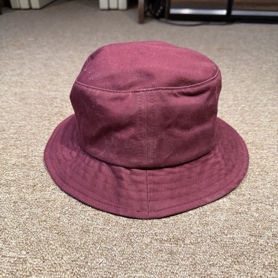 Sombrero cubo de algodón granate Huf hecho en EE. UU.  Foto 2 de 4