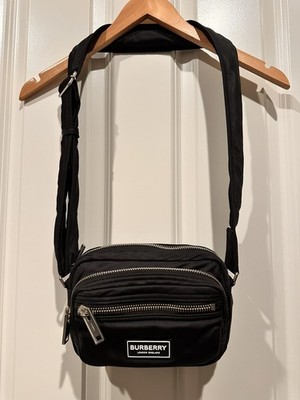 Burberry Warner Camera Crossbody Bag Black Nylon New | eBay