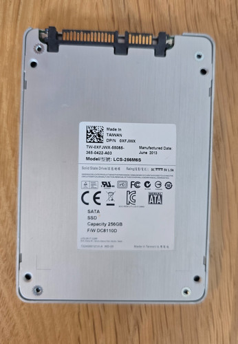 FESTPLATTE SSD DELL 0XFJWX LCS-256M6S 256GB MLC SATA III 2.5''