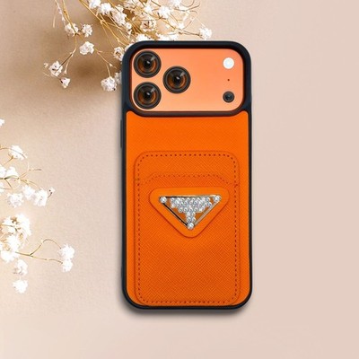 Hard TPU Leather Wallet Luxury iPhone Case