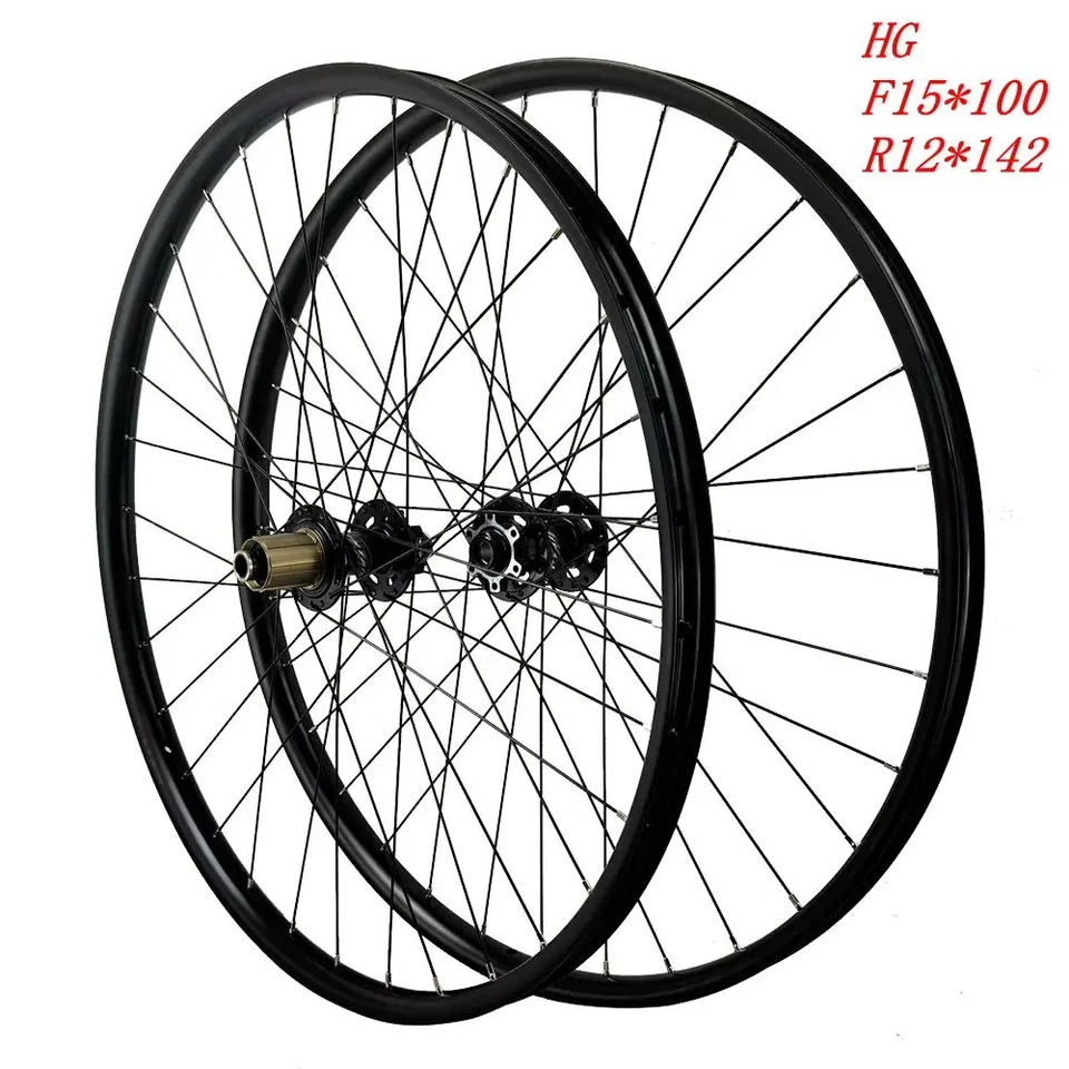 Mountain Bike Disc Brake Wheelset Six Hole 26 27.5 29er 12 speed Boost Thru Axle - Image 3 of 4