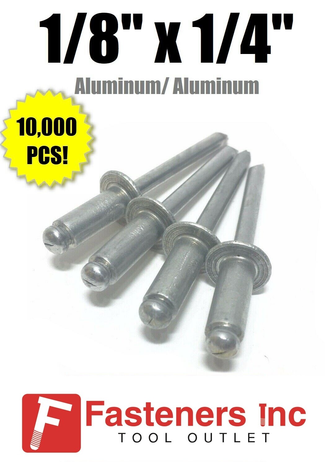 Rondelle en aluminium pour pop rivet 1/8