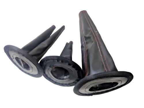 Fits willys jeep MB GPW Ford CJ2/3 3 piece leather shift cover boot set kit - Picture 3 of 12