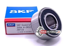 SKF 3204 A-2RS1/MT33 Double Row Bearing, (SKF 5204-2RS) 20x47x20.6mm