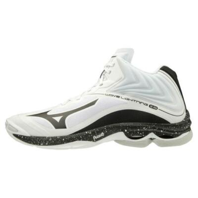 MIZUNO WAVE LIGHTNING Z6 MID V1GA2005 09 Width 2E White Black Volleyball |  eBay