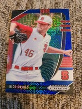 Nick Swiney 2020 Panini Prizm Draft Picks Blue Mojo Baseball Card PDP67 