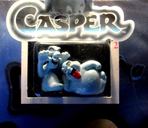 n. 2 CASPER scenario animato + due esclusivi pupazzetti dipinti a mano 1995 - Imagen 2 de 5