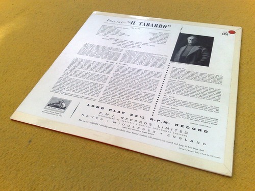 PUCCINI " IL TABARRO " TITO GOBBI SUPERB EARLY MONO UK LP ALP 1355 - Picture 3 of 10