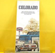 TEXACO Gas Station *** 1973 HIGHWAY ROAD MAP *** Colorado