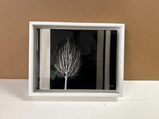 Seika - Silent Grove (black)(mini) - Original Mixed Media on Board - Framed