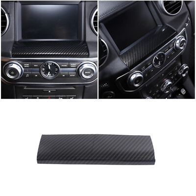 For LR Discovery 4 2010-16 Navigation Screen Bottom Trim Frame ABS Carbon Fiber