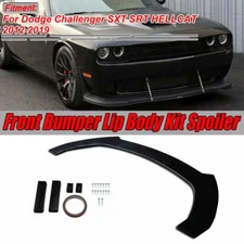 Front Bumper Lip Spoiler Splitter Protector For Dodge Challenger SXT SRT 12-19