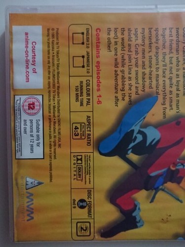 Slayers Premium DVD 1995 Anime MVM rare 6 Episodes Very Good 💎 🔥 - Imagen 4 de 8