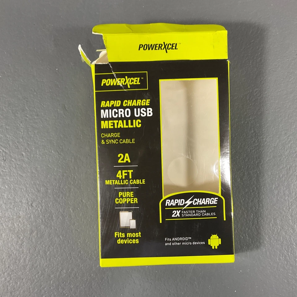 PowerXcel 4 Ft. Durable Micro USB Rapid Charge Pure Copper Charge & Sync Cable - Image 3 of 4