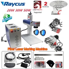 20W 30W 50W Raycus Split Fiber Laser Marking Machine Engrave Metal Steel EzCad 2