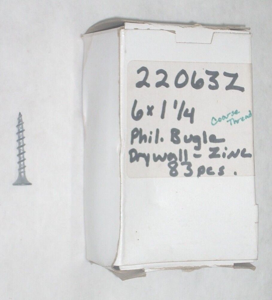Auto Gear 22063Z Phillips Bugle No. 6 x 1 1/4 in Screws
