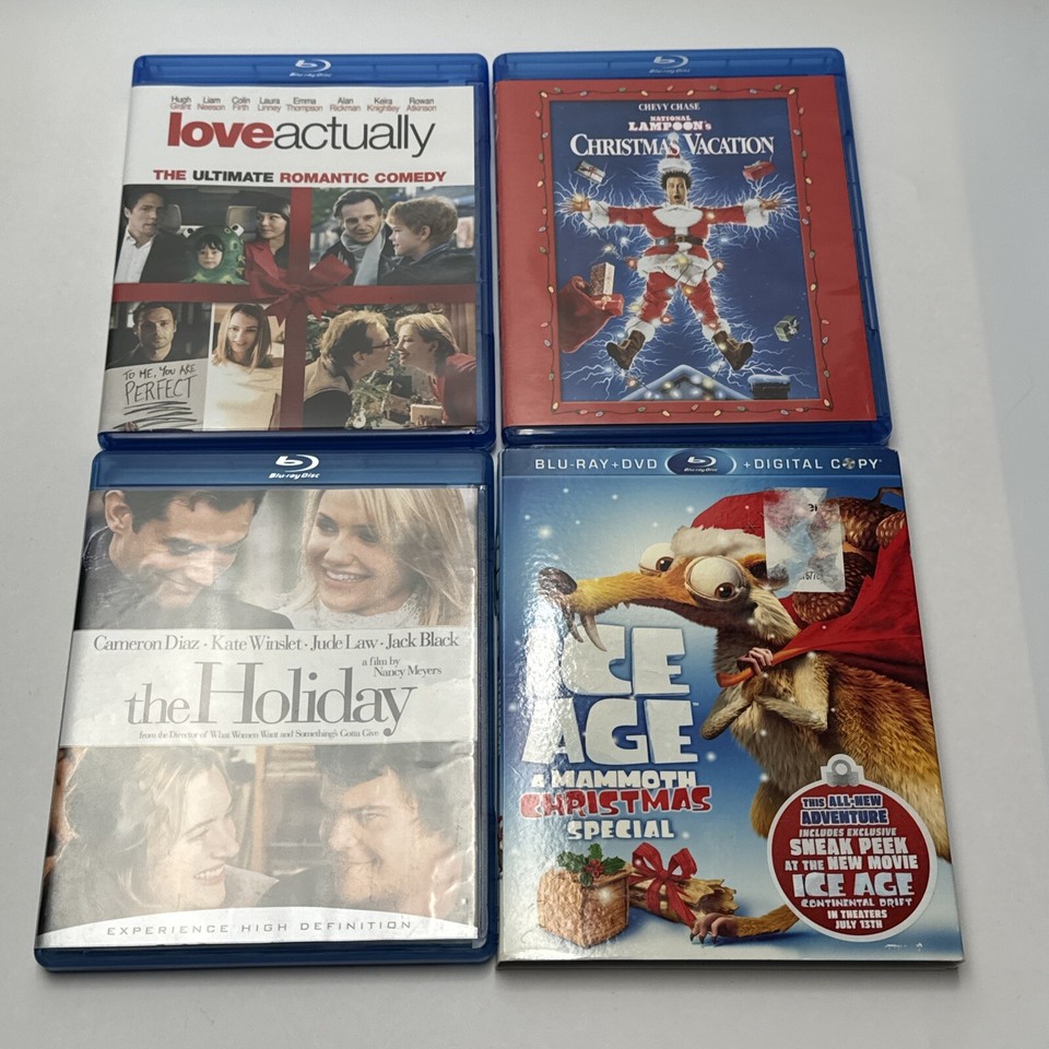 Mixed Lot of 12 Christmas Blurays Home Alone, Love Actually, Elf